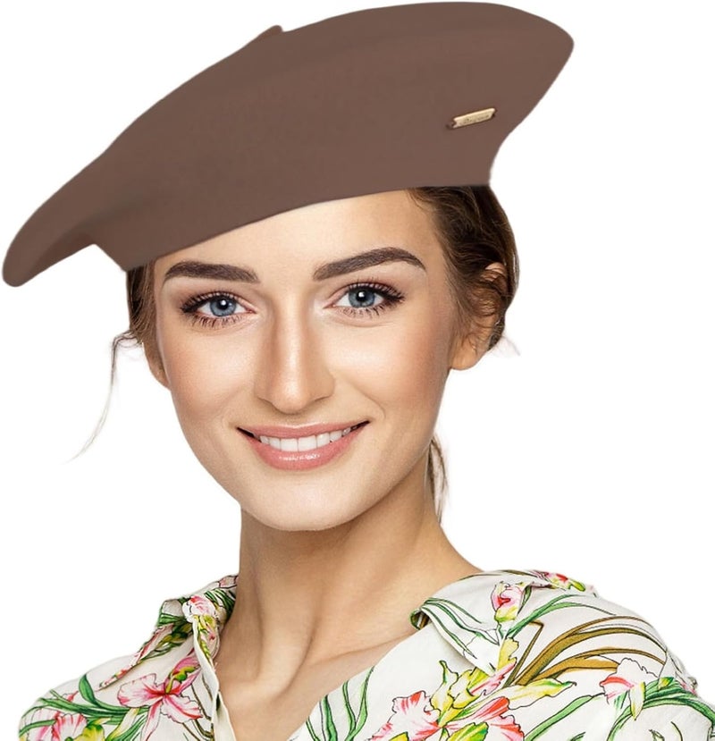 recapitula Satin Lining Classic Wool Beret Hats for Women Man Painter hat French Beret for Man Woman Warm Winte. - Image 1